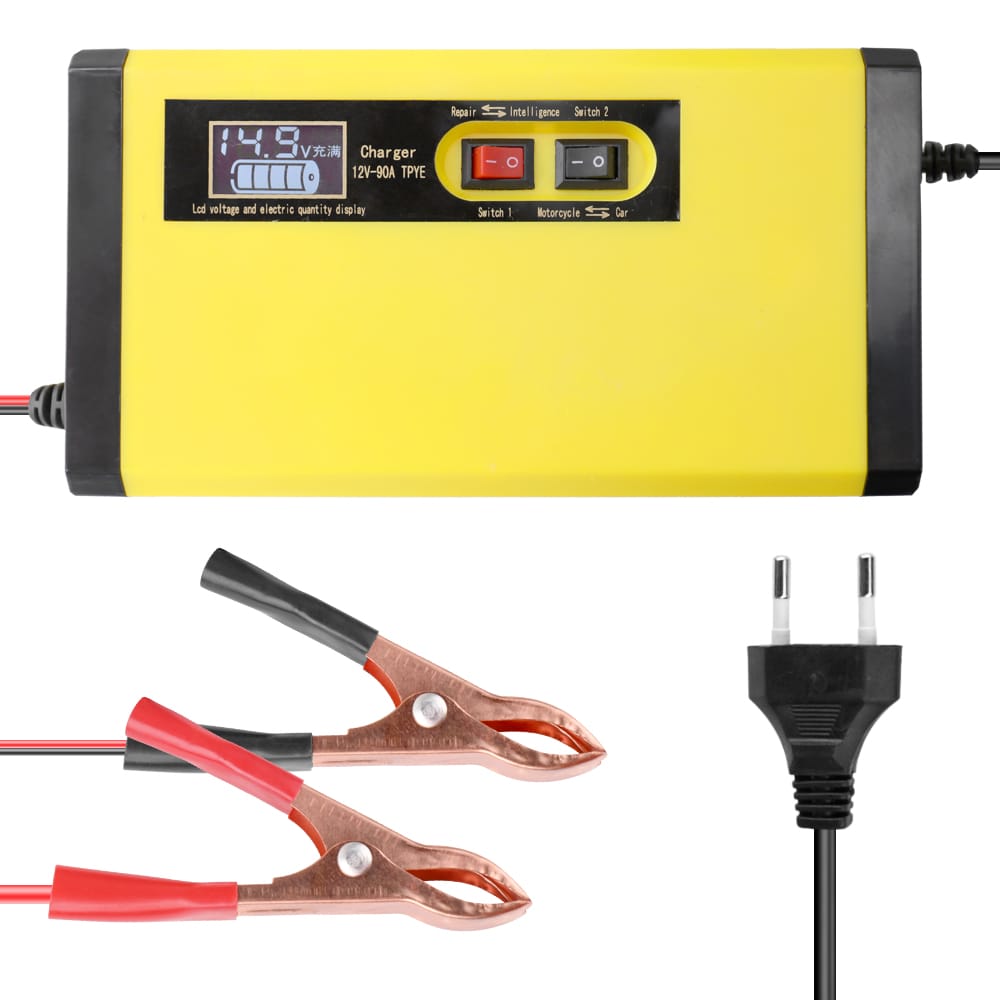 12V 8A Full Automatic Car Battery Charger Intelligent Fast - EU Plug