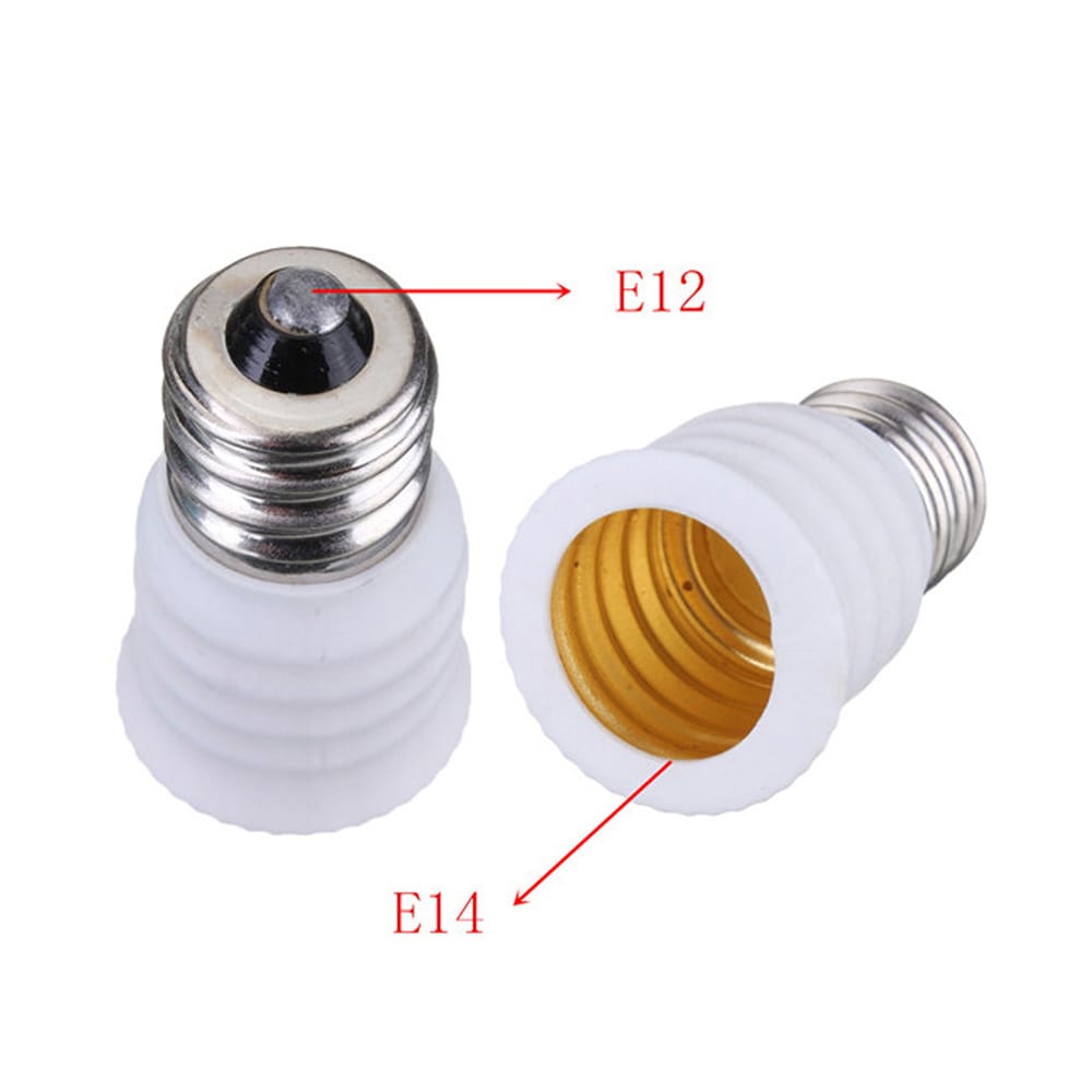 E12 To E14 Socket Light Lamp Adapter Converter Holder L-ED