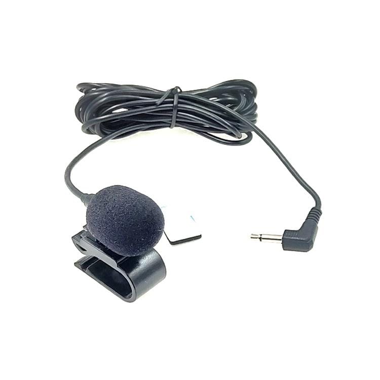 ZJ025MR Stick-on Clip-on Lavalier Mono Microphone for Car GPS / Bluetooth Enabled Audio DVD External Mic, Cable Length: 3m, 90 Degree Elbow 3.5mm Jack