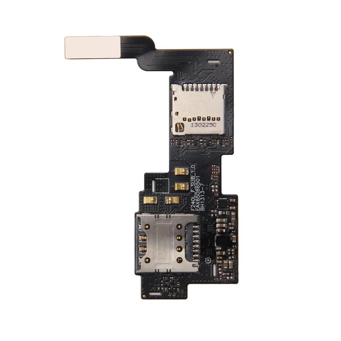 SIM Card and SD Card Reader Flex Cable for LG Optimus G Pro / F240