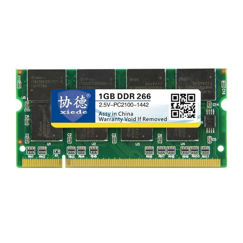 XIEDE X009 DDR 266MHz 1GB General Full Compatibility Memory RAM Module for Laptop