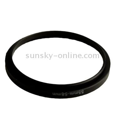 55mm-58mm Lens Stepping Ring (Black)