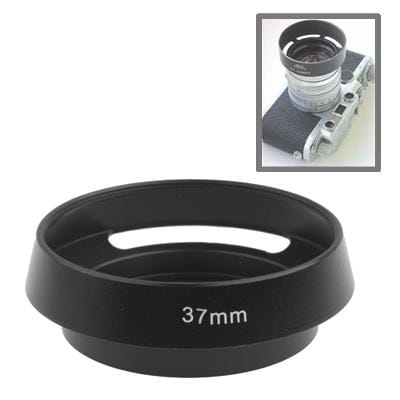 37mm Metal Vented Lens Hood for Leica (Black)