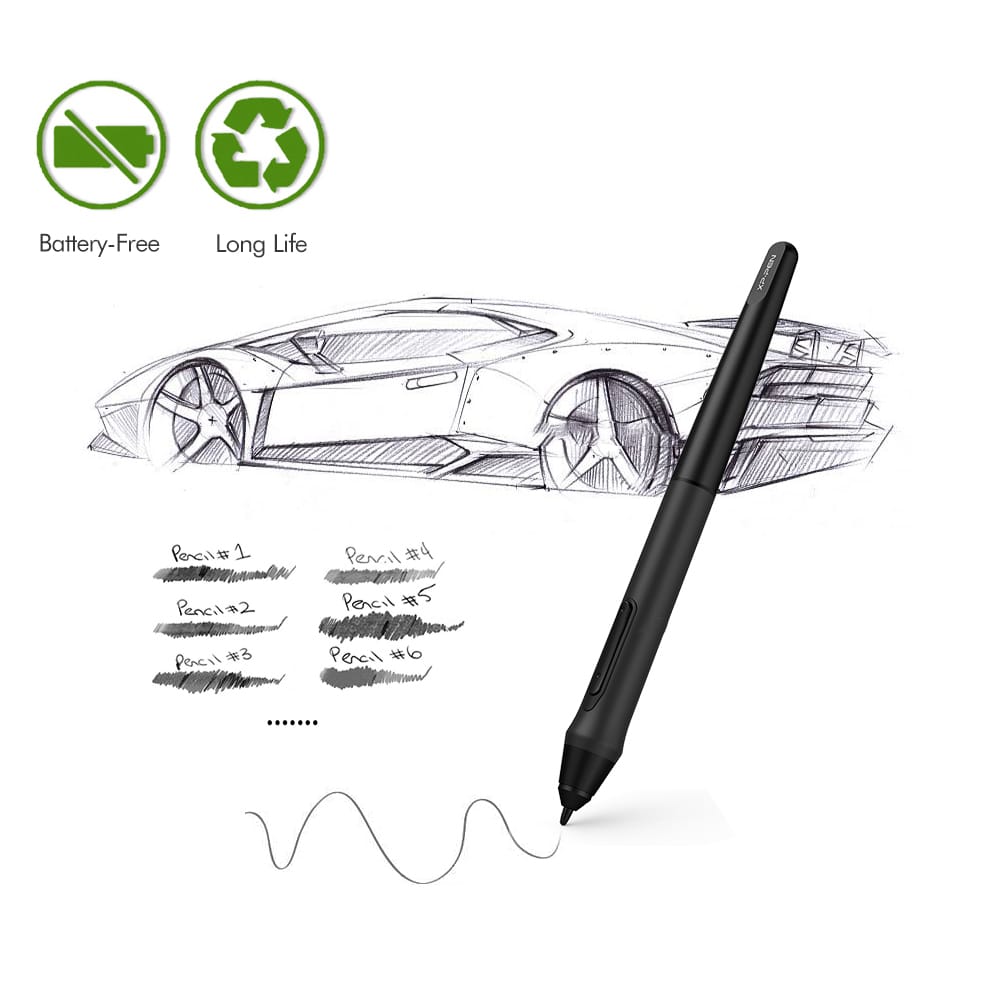 XP-Pen P05 Battery-Free Passive Pen Stylus with Case Only