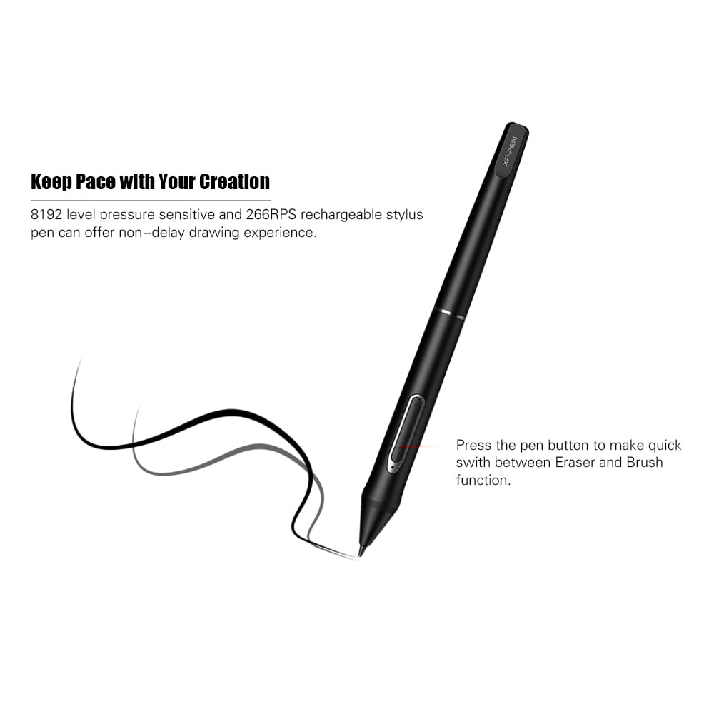 XP-Pen P05 Battery-Free Passive Pen Stylus with Case Only