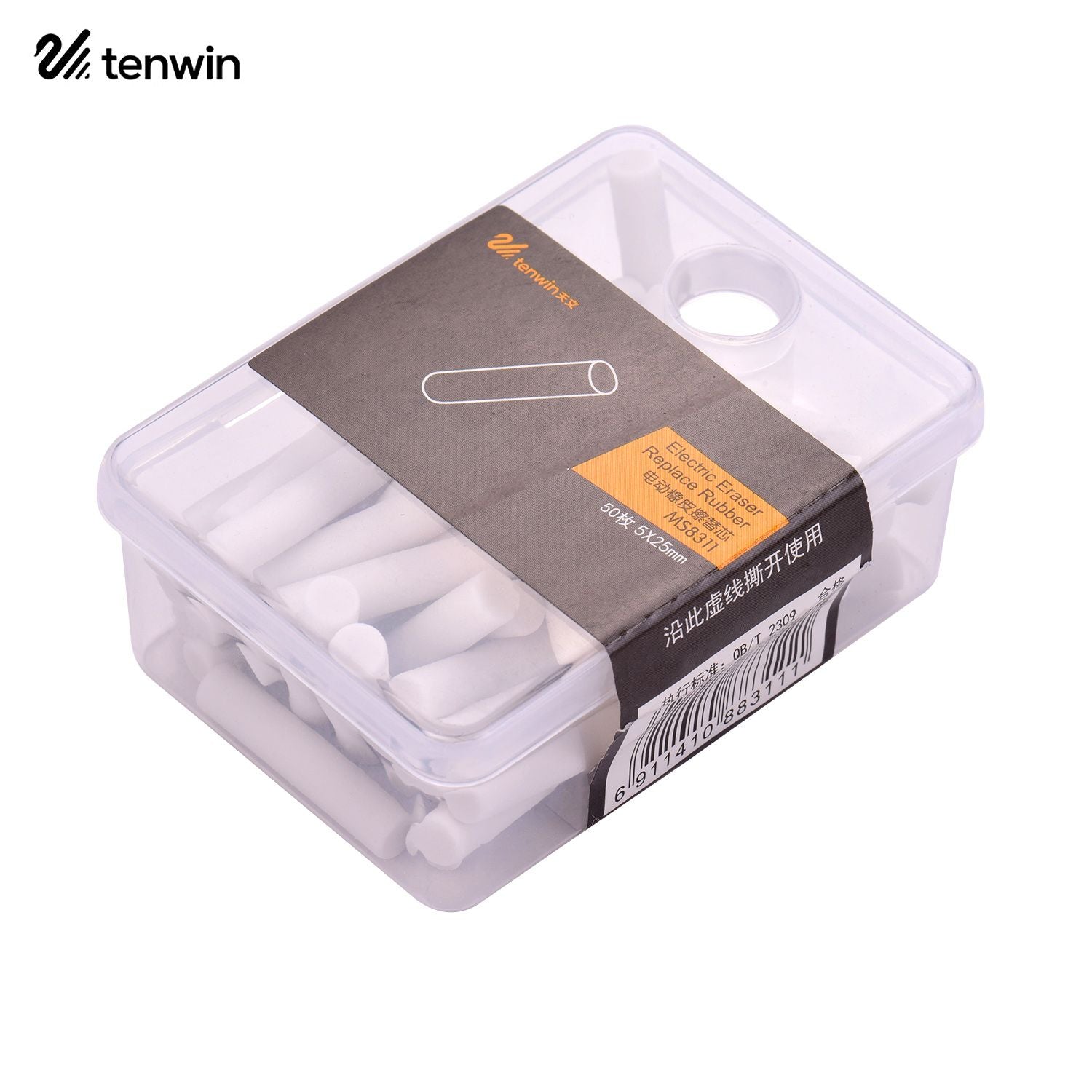 tenwin Portable Electric Eraser Refills 50pcs Dia. 5mm Big - 50pcs Big Eraser Refills