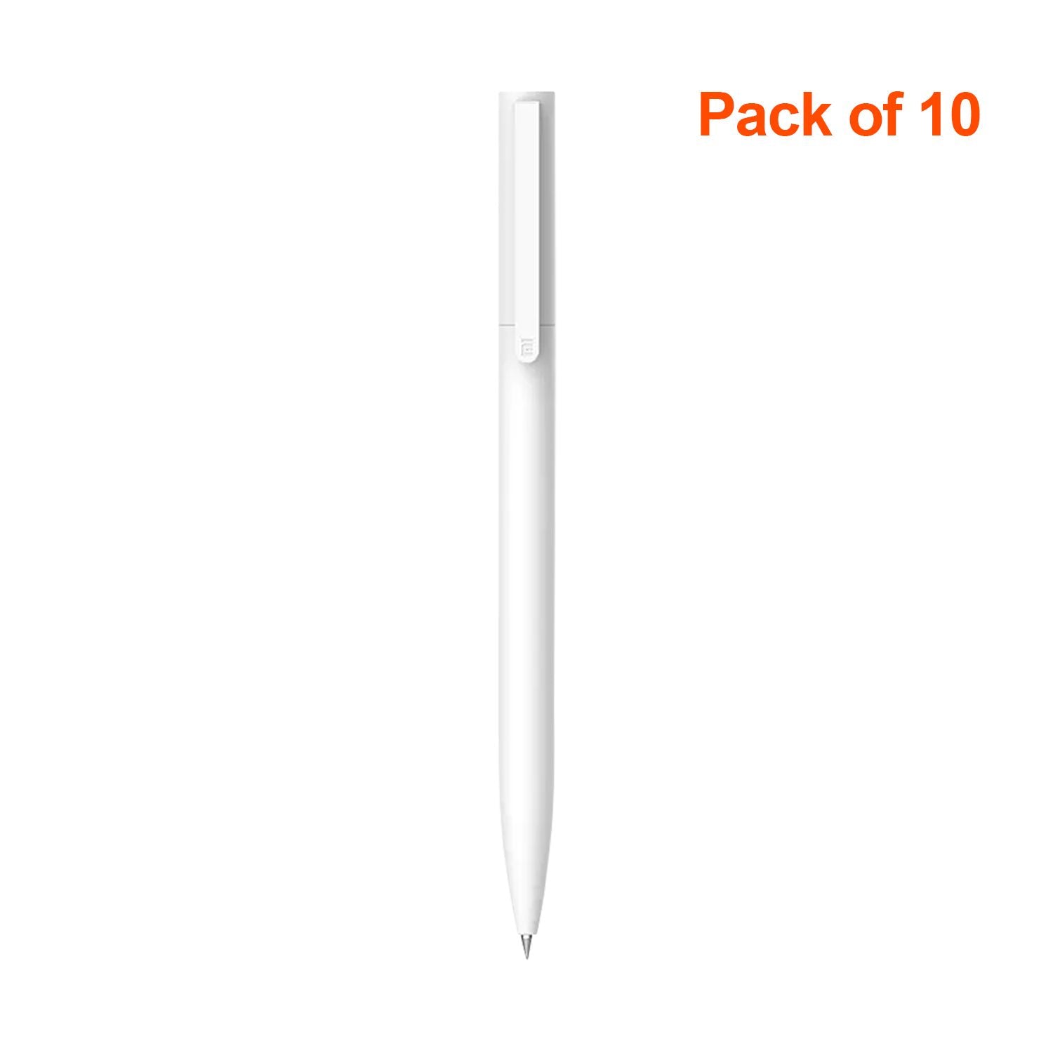 Xiaomi Retractable Gel Pens 0.5mm Black Ink Neutral Pen Gel - 10pcs