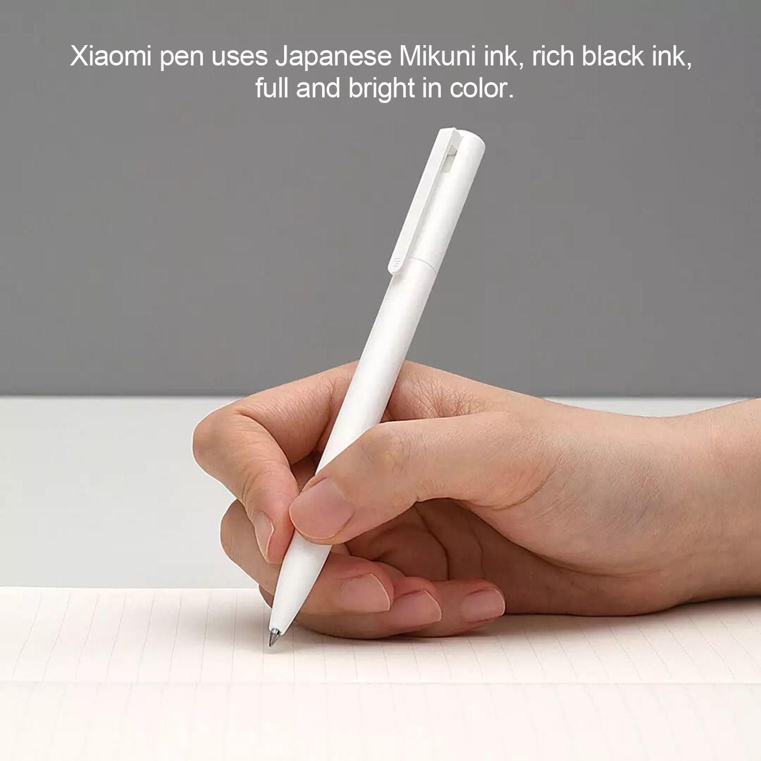 Xiaomi Retractable Gel Pens 0.5mm Black Ink Neutral Pen Gel - 10pcs