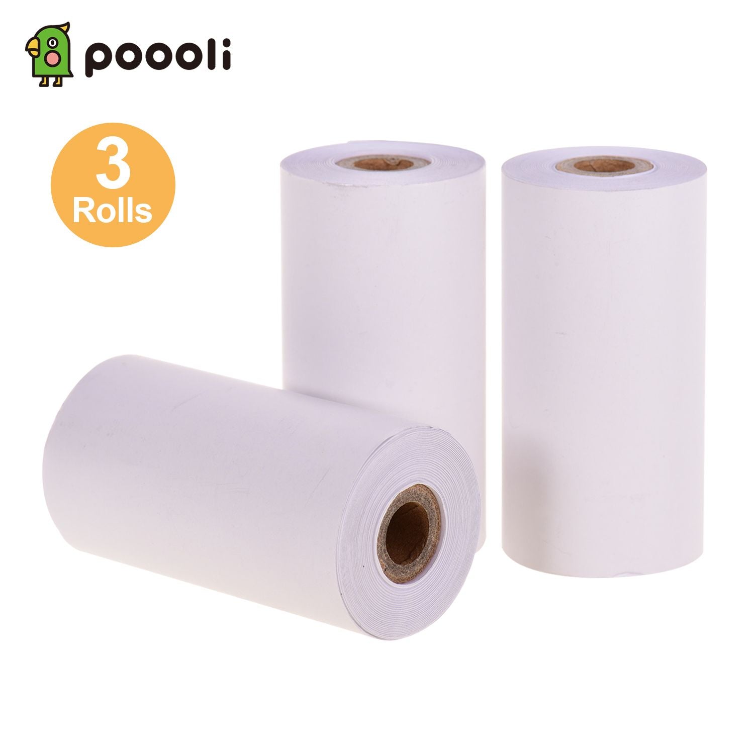 Poooli White Blank Thermal Paper Long-Lasting 10-Years Paper - 10-year paper