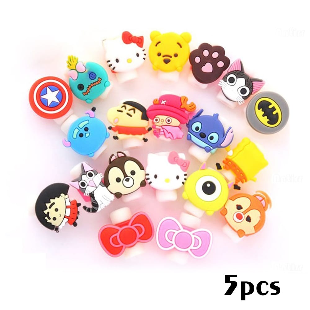 Cute Animal Bite Cable Data Protector Winder Organizer for - 5