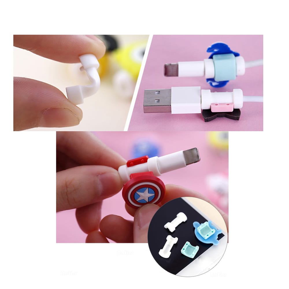 Cute Animal Bite Cable Data Protector Winder Organizer for - 5