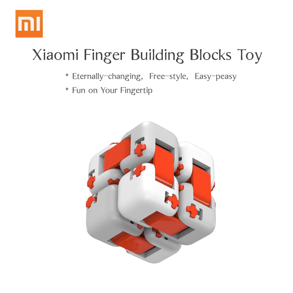 Xiaomi MITU DIY Assemble Building Blocks Finger Spinner - Orange