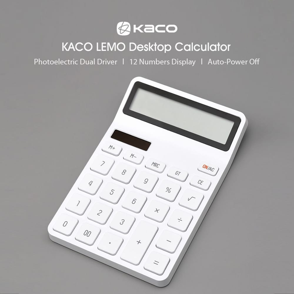 Xiaomi Youpin KACO LEMO Desktop Calculator Photoelectric