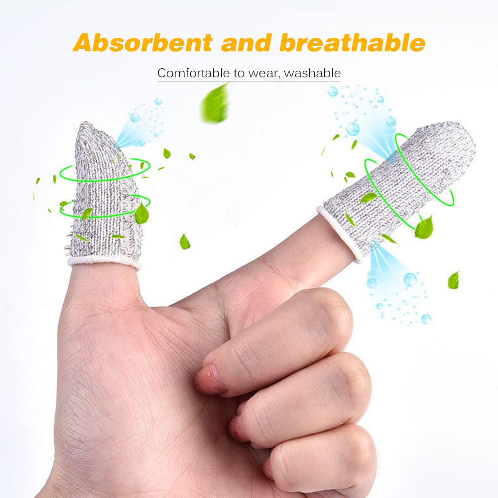 8 Pieces Gaming Finger Sleeve Touchscreen Thumb Sleeve - 8pcs