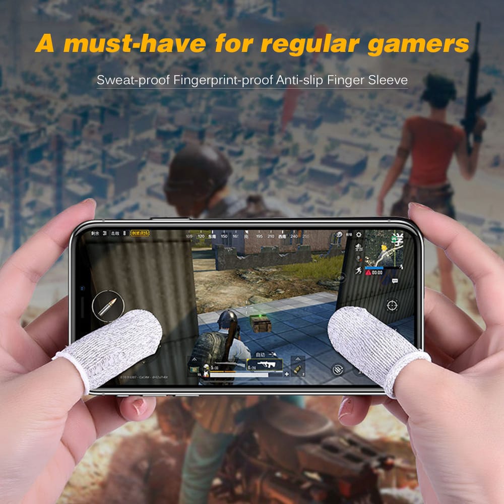 8 Pieces Gaming Finger Sleeve Touchscreen Thumb Sleeve - 8pcs