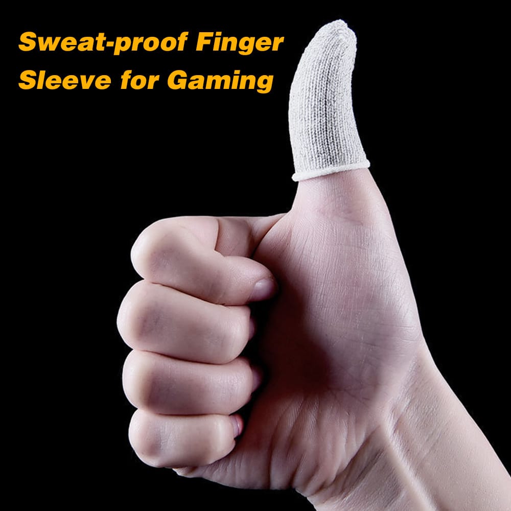 8 Pieces Gaming Finger Sleeve Touchscreen Thumb Sleeve - 8pcs