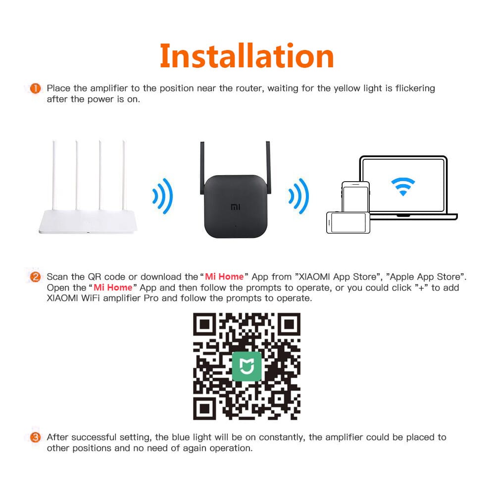 Xiaomi WiFi Amplifier Pro 300Mbps 2.4G Wireless Repeater