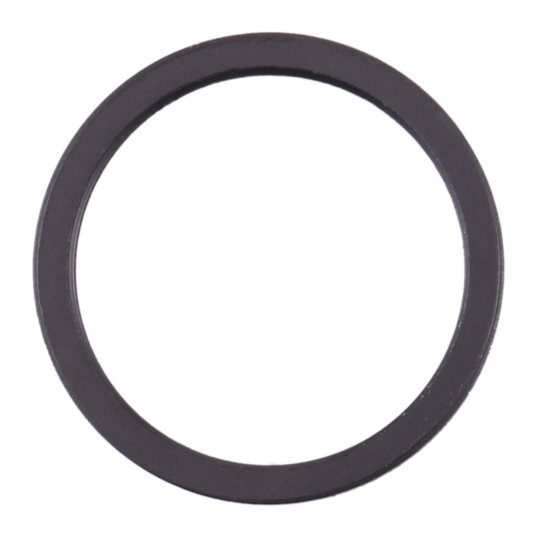 2 PCS Rear Camera Glass Lens Metal Protector Hoop Ring for iPhone 11 (Black)