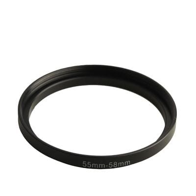 55mm-58mm Lens Stepping Ring (Black)