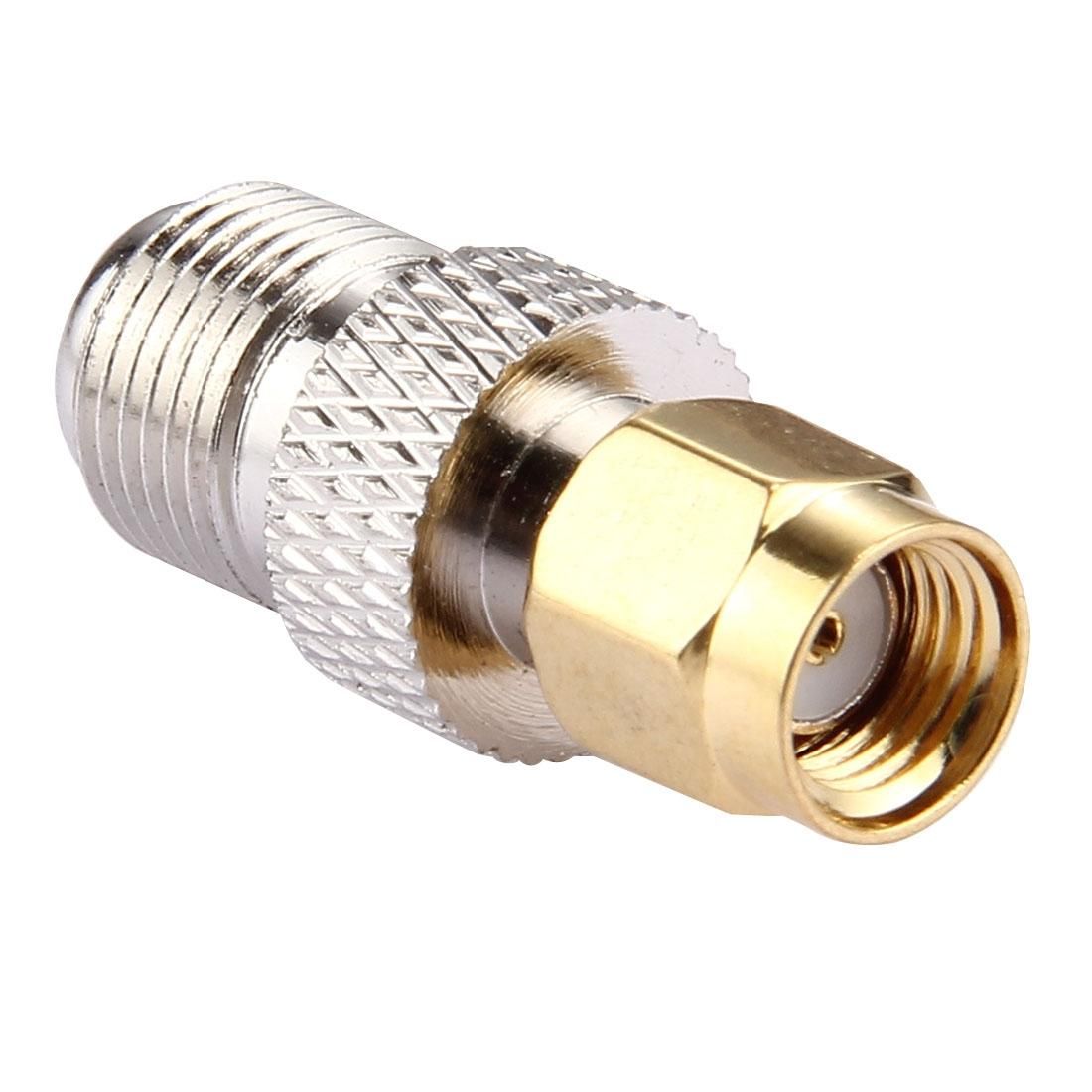 2 PCS F Female to RP-SMA Male Connector