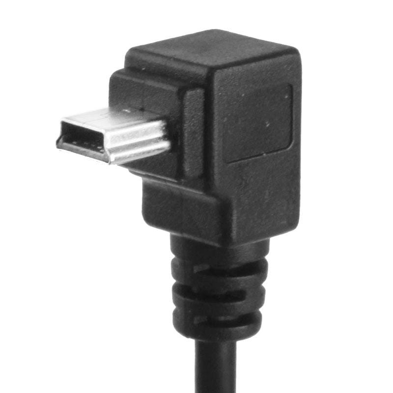 90 Degree Mini USB Male to Mini USB Female Adapter Cable, Length: 25cm (Black)