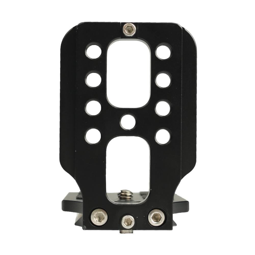 132C Universal 1/4 inch Vertical Shoot Quick Release L Plate Bracket Base Holder (Black)