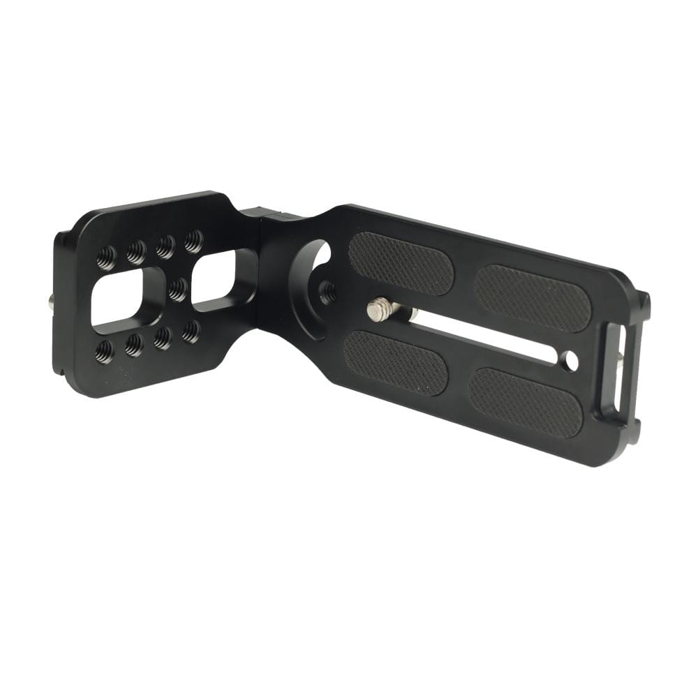 132C Universal 1/4 inch Vertical Shoot Quick Release L Plate Bracket Base Holder (Black)