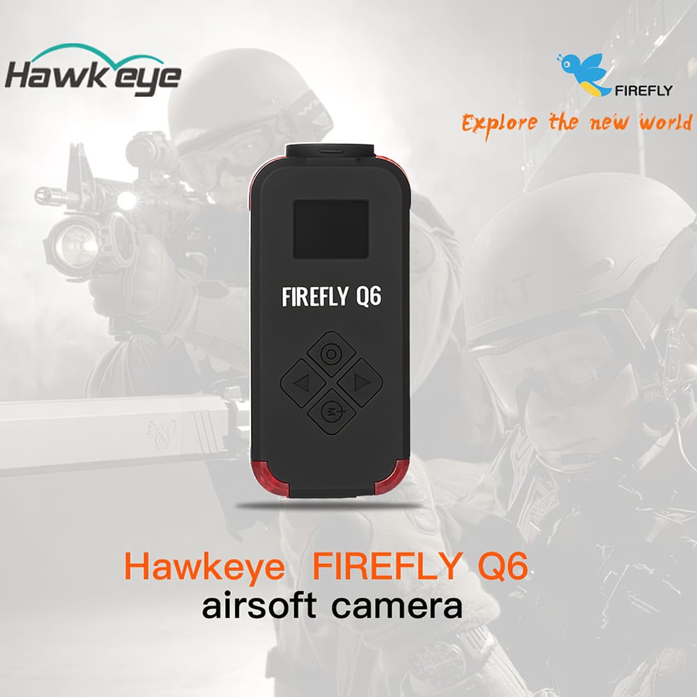 Firefly Q6 Airsoft Camera 2.5K HD Action Camera OLED Screen