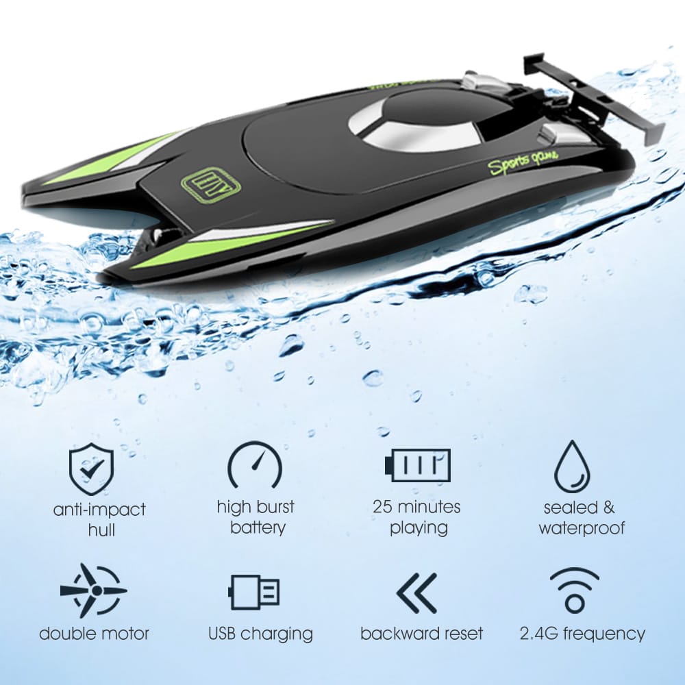 RC Boats for Kids Adult 25KM/H High Speed Racing Boat 2