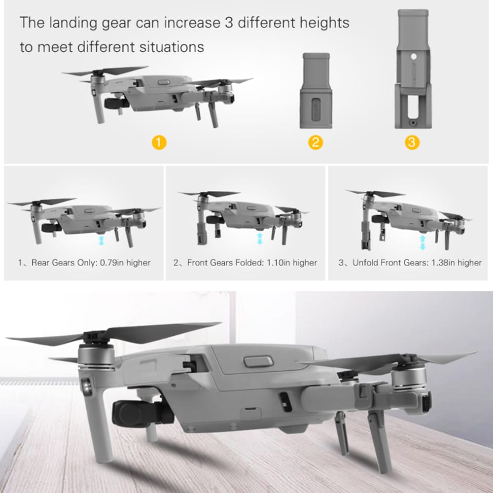 for DJI Mavic Air 2 Sunnylife Adjustable Extended Landing