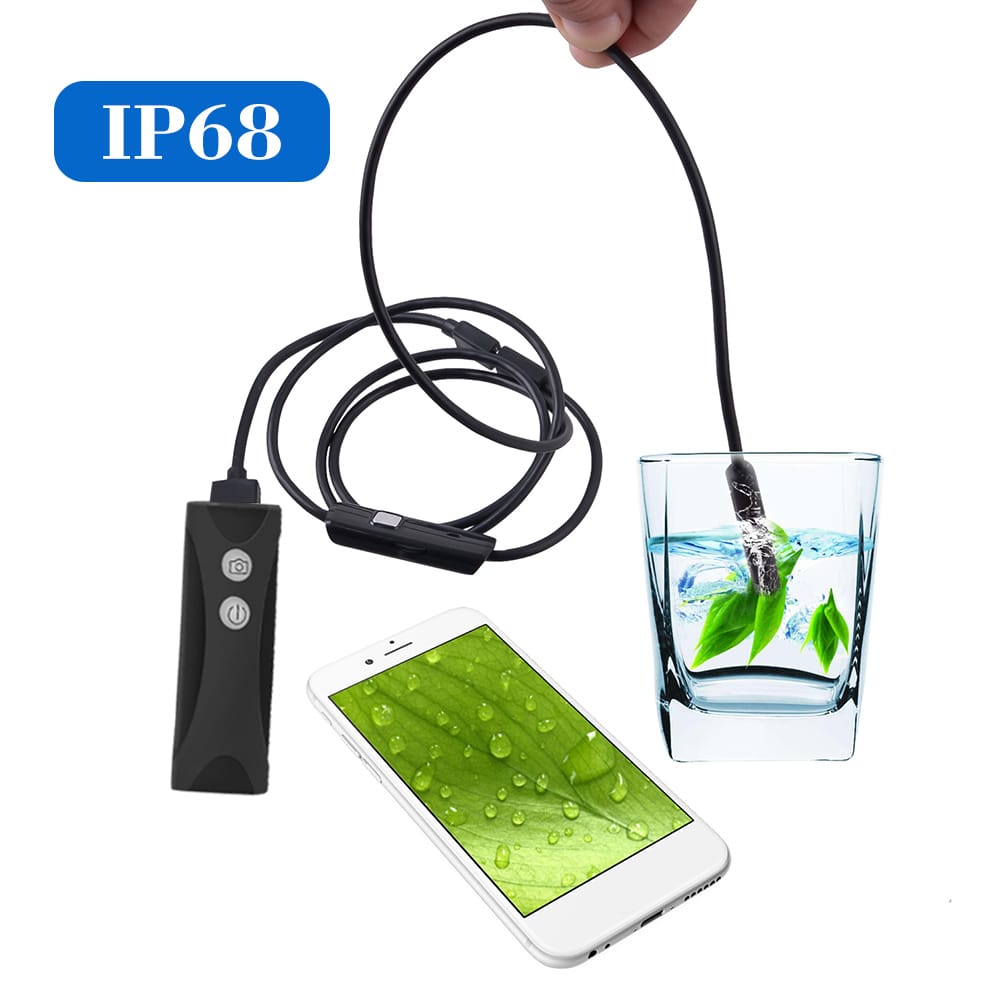 WIFI Endoscope Camera HD 1200P Mini Waterproof Soft Cable - 1M