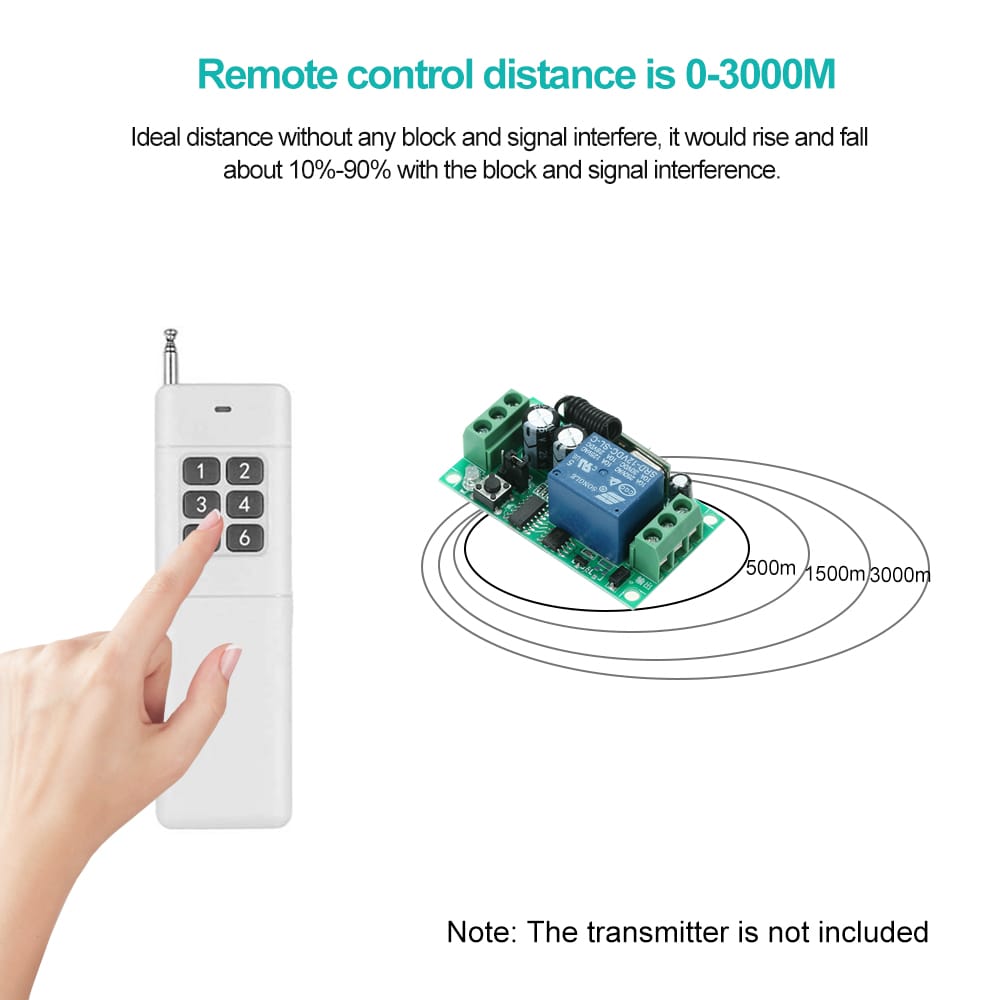 3000m Long Range Distance High Power 12CH Portable Remote