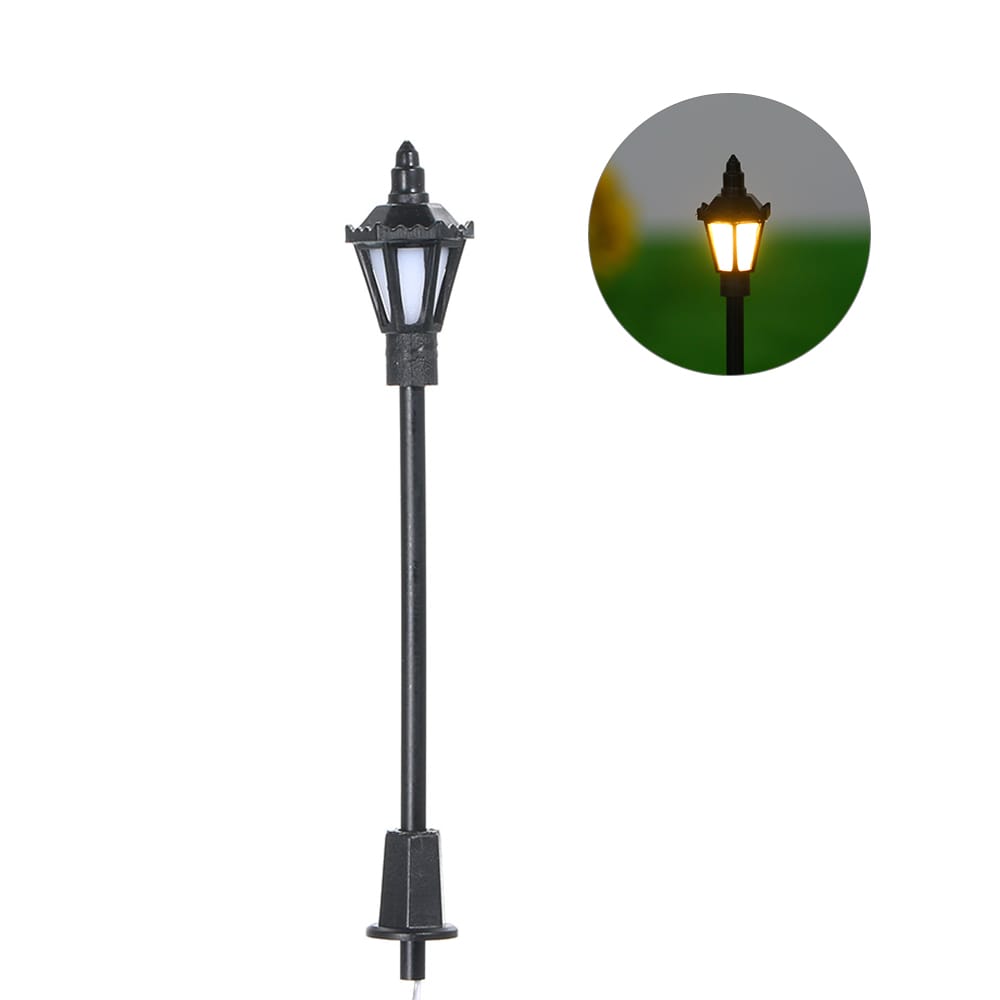 20pcs Warm White Model Street Lights Layout Lamppost Railway - warm white & scale 2