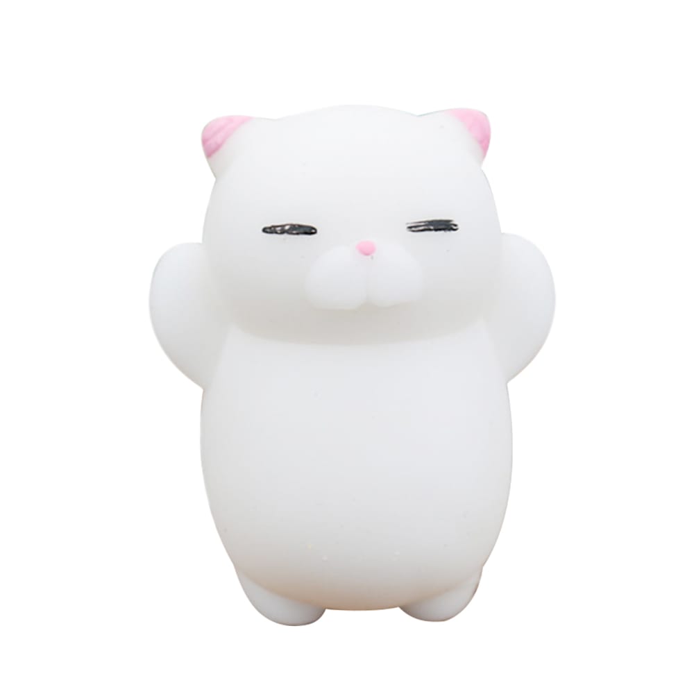 White Cat Colorful Adorable Cute Animal Hand Wrist Squeezing - 4