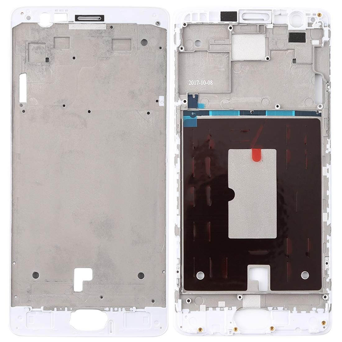 Front Housing LCD Frame Bezel Plate for OnePlus 3 / 3T / A3003 / A3000 / A3100 (White)