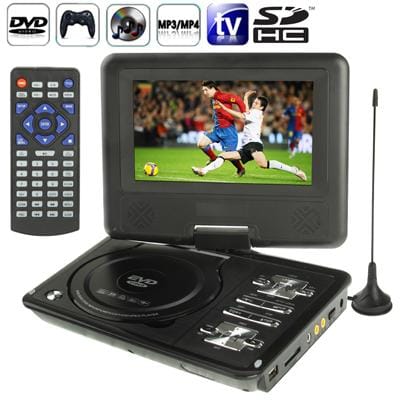 NS-789 7.0 inch TFT LCD Screen Digital Multimedia Portable EVD / DVD with Card Reader & USB Ports, Support Analog TV  & Game Function, 270 Degree Rotation, Support SD / MS / MMC Card, Purple (Black)