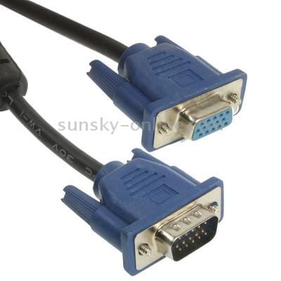 3m Good Quality VGA 15 Pin Male to VGA 15 Pin Female Cable for LCD Monitor, Projector, etc