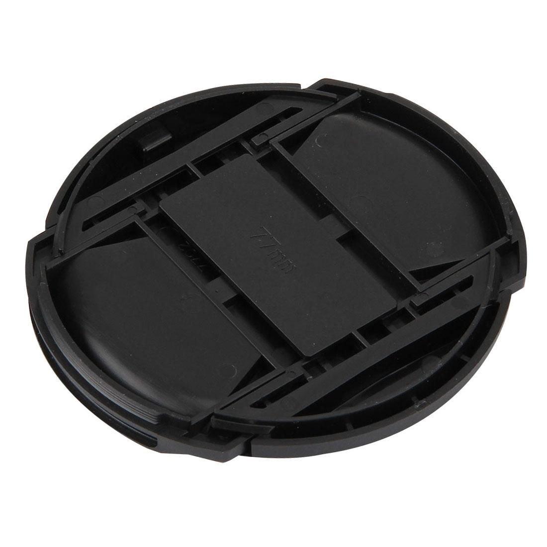 77mm Center Pinch Camera Lens Cap (Black)