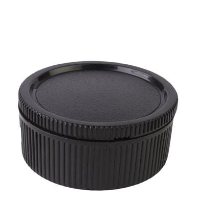 Camera Body Cover & Rear Lens Cap for Leica M Lens / SLR (Black)