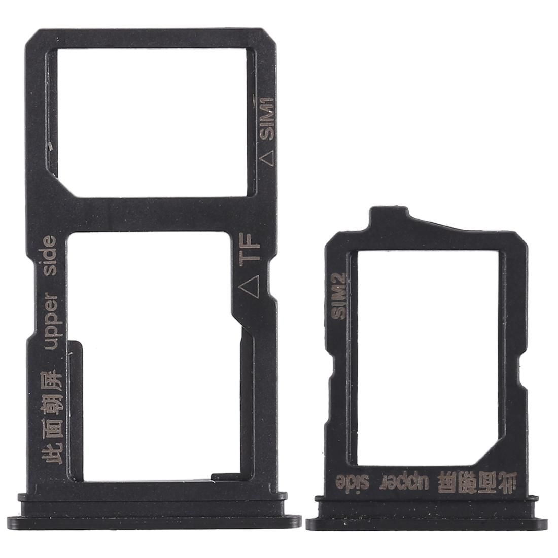 2 x SIM Card Tray + Micro SD Card Tray for Vivo Y66 (Gold)