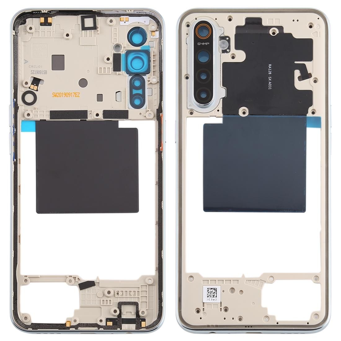 Original Middle Frame Bezel Plate for OPPO Realme X2 (White)