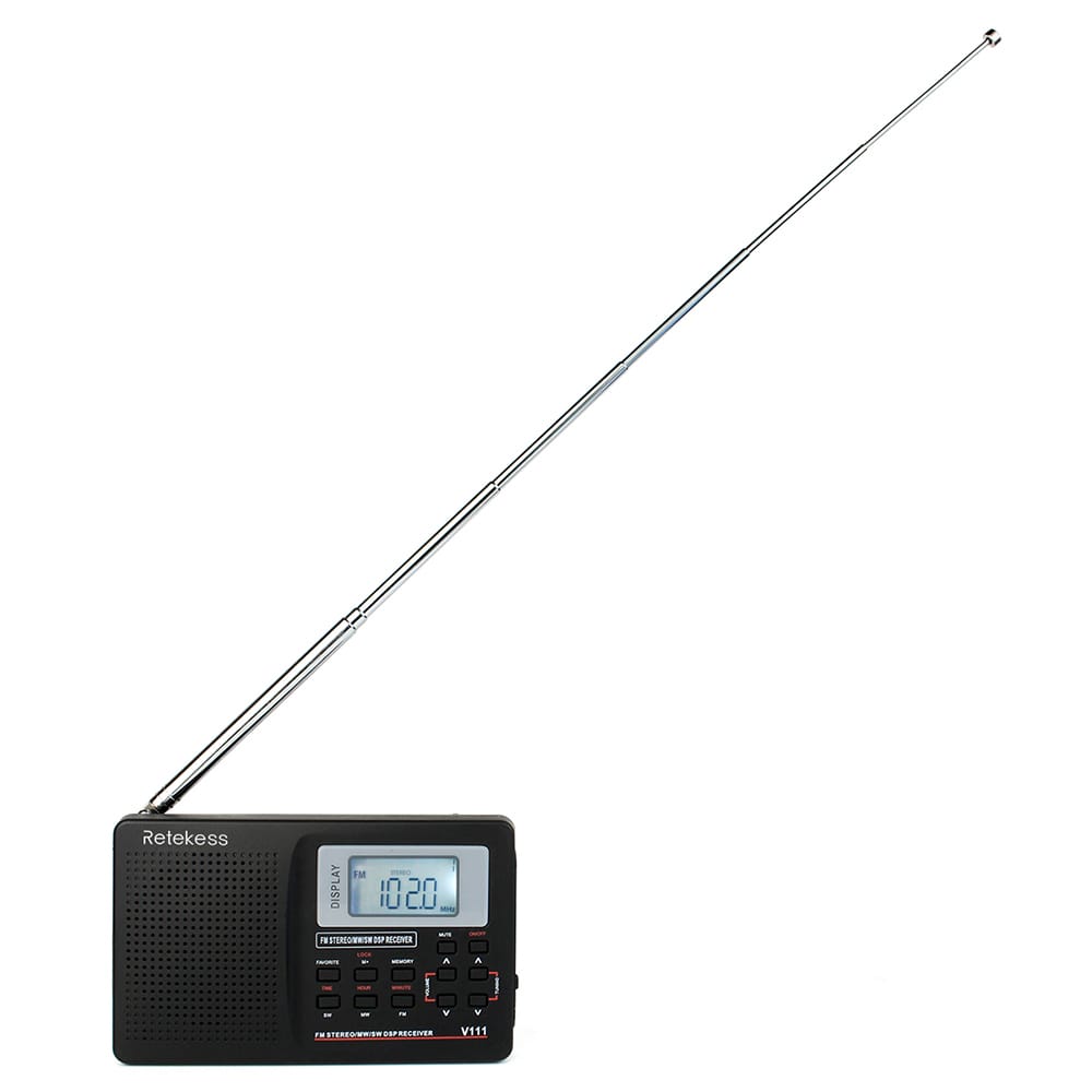 Retekess MW/FM/SW Stereo Radio 9KHz Pocket World Band