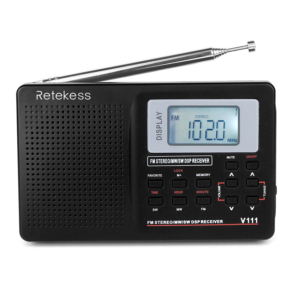 Retekess MW/FM/SW Stereo Radio 9KHz Pocket World Band