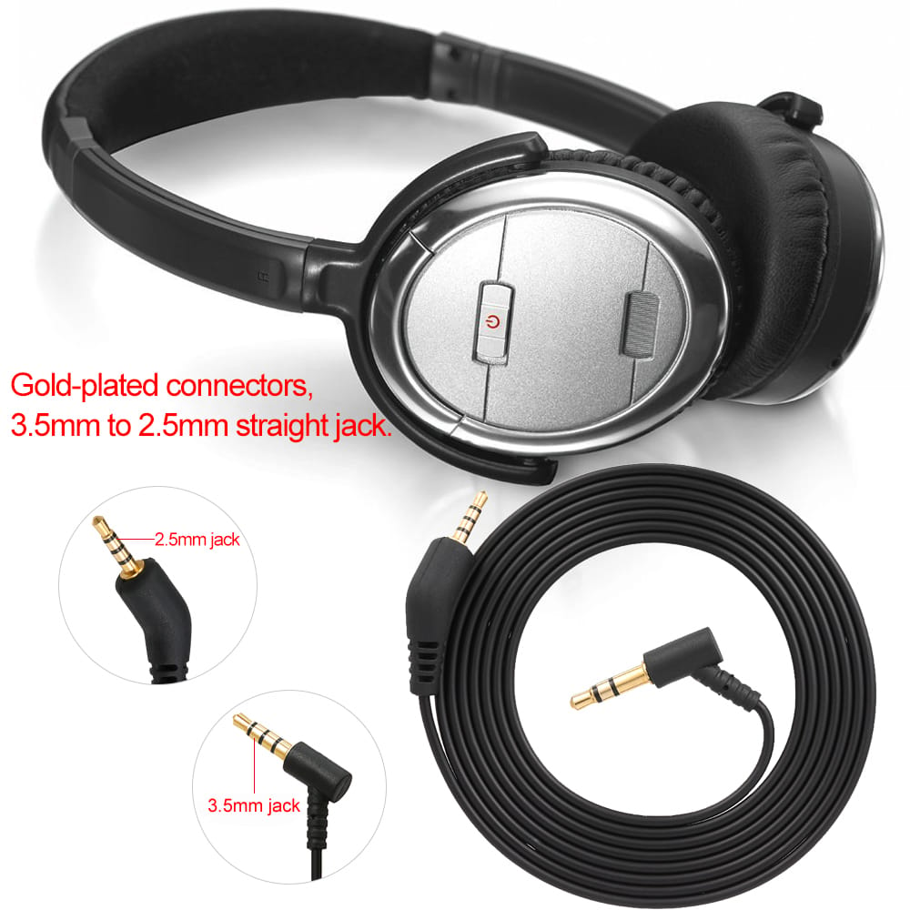 3.5mm to 2.5mm Audio Cable for BOSE QC3 with Mic Volume