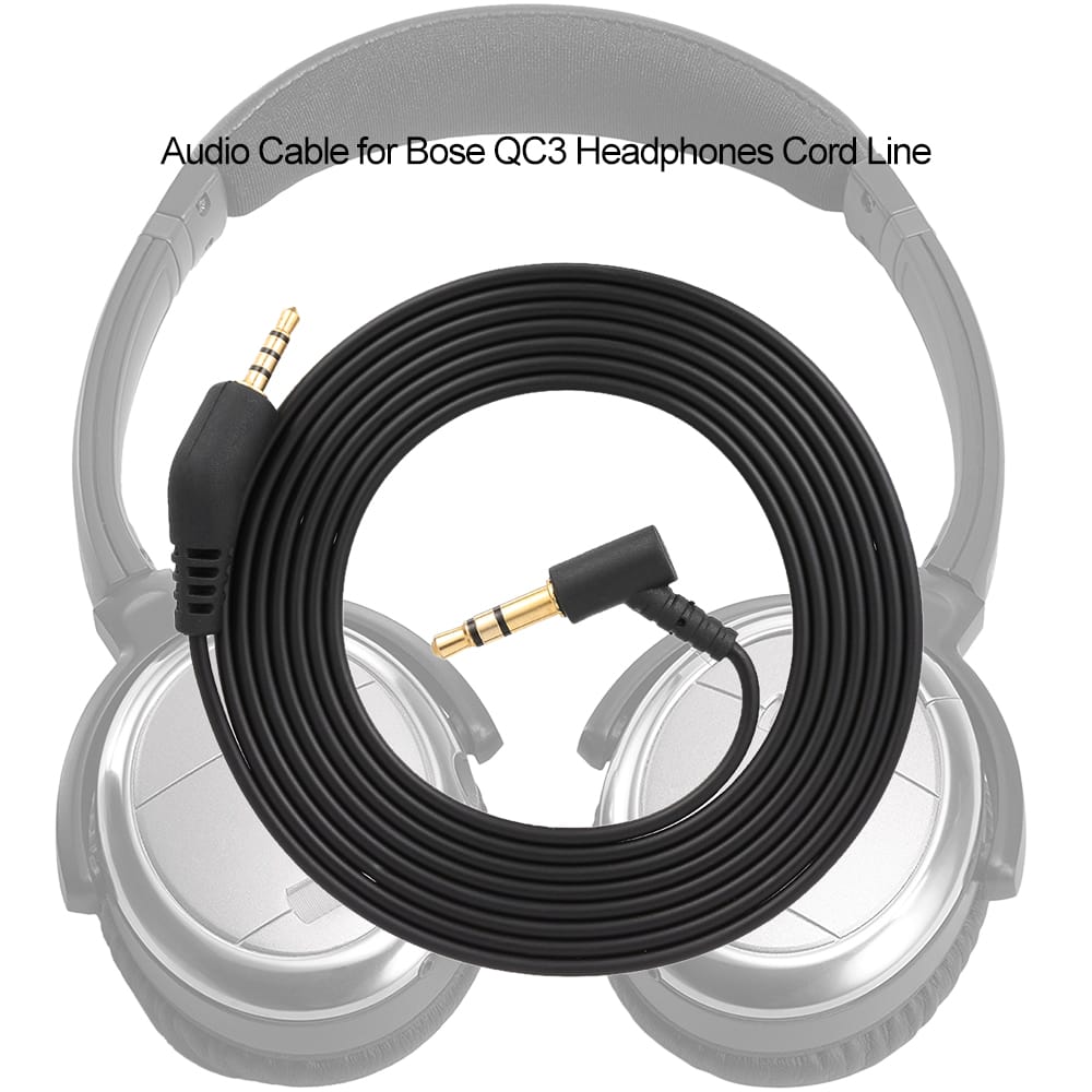 3.5mm to 2.5mm Audio Cable for BOSE QC3 Headphones Cord Line