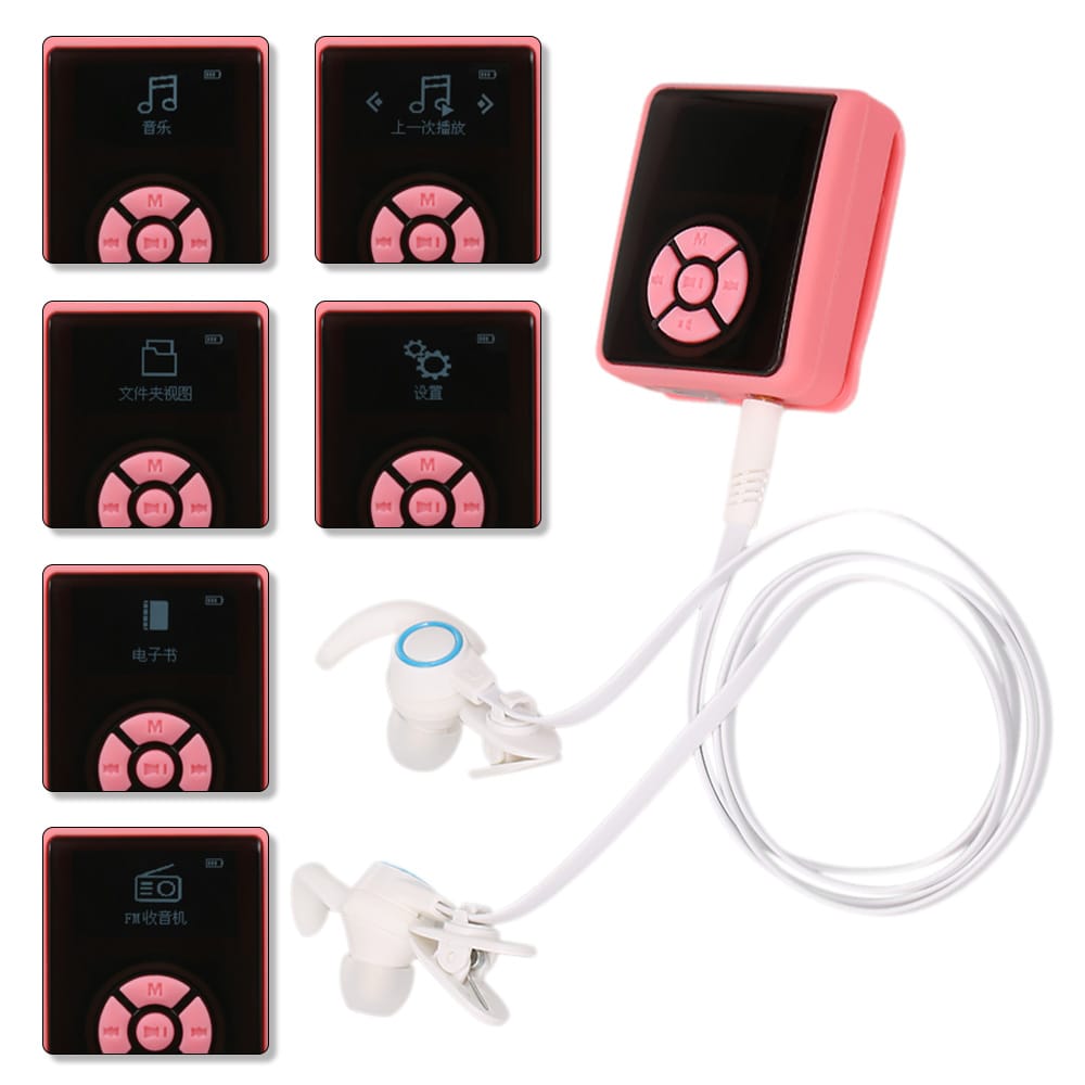 IPX7 Waterproof MP3 Player 8GB Music Player with Headphones