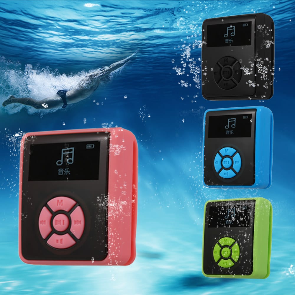 IPX7 Waterproof MP3 Player 8GB Music Player with Headphones