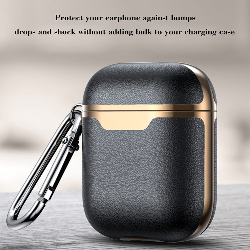 Leather Case Compatible with Airpods Wireless Earphone Cover