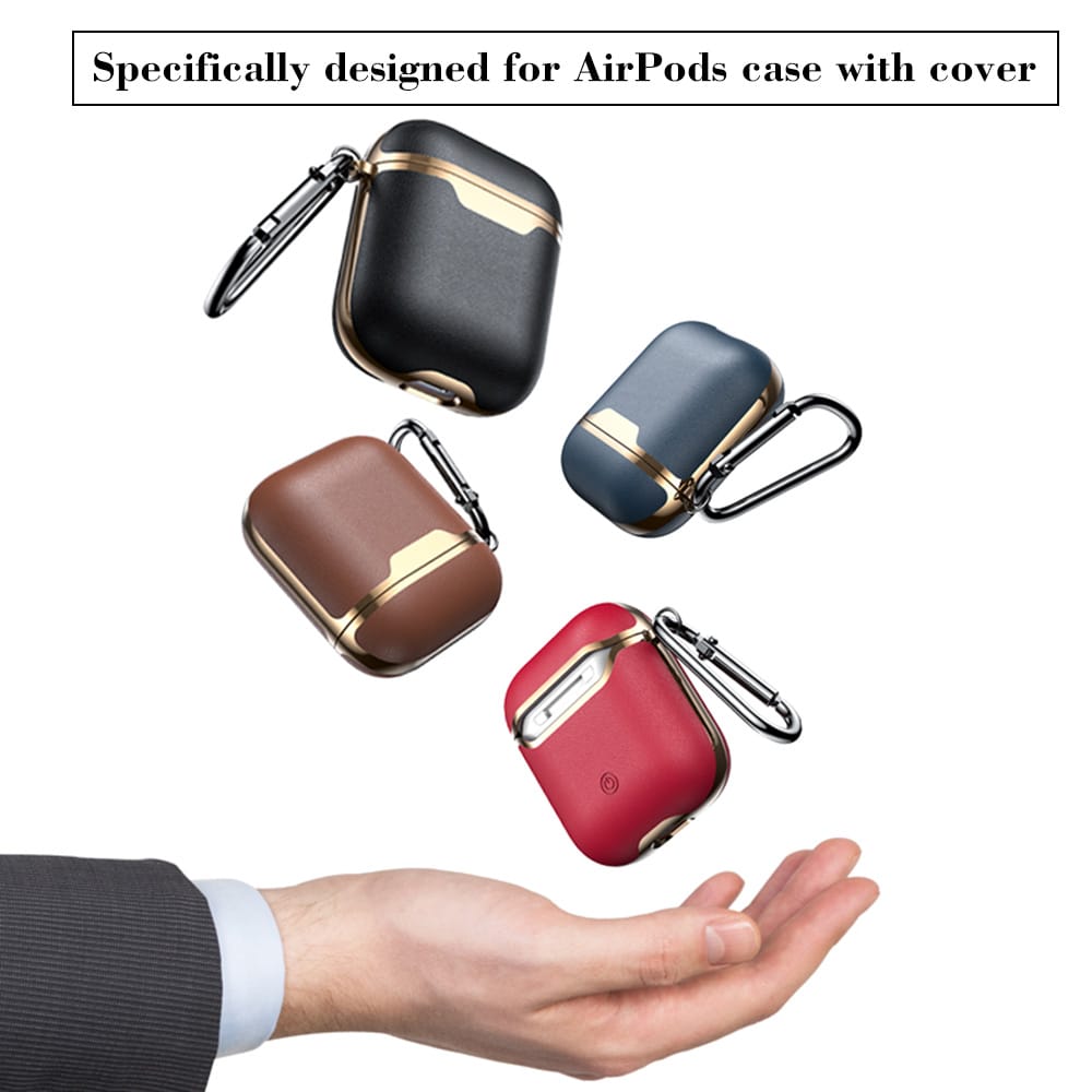 Leather Case Compatible with Airpods Wireless Earphone Cover