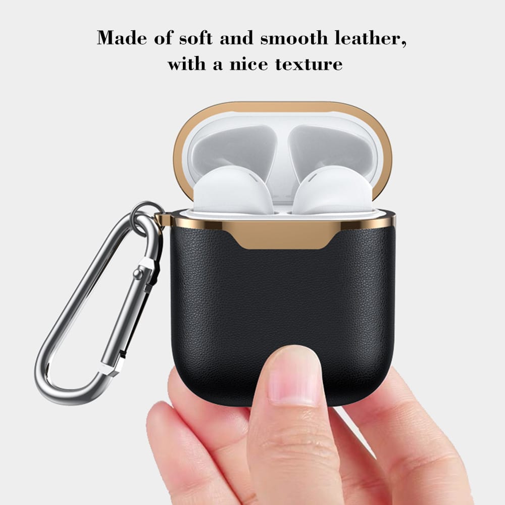 Leather Case Compatible with Airpods Wireless Earphone Cover